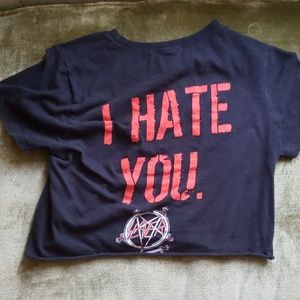 SLAYER crop tee